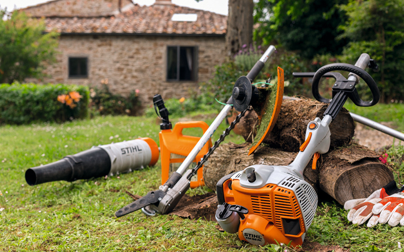 Stihl Combi Enginee Range on grass