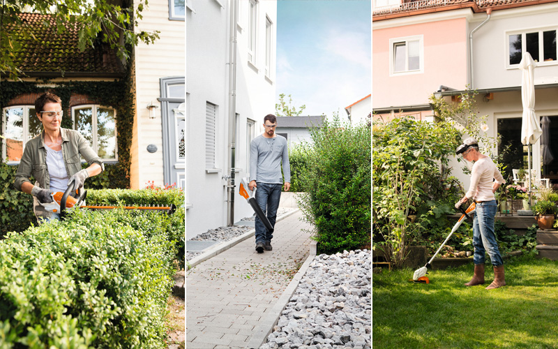 STIHL AI Hedgetrimmer, Linetrimmer and leaf blower